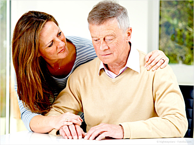 Bild:Trennung und Scheidung wegen Alzheimer