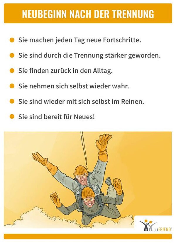 iurFRIEND Schaubild: Neubeginn nach der Trennung