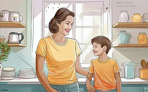 Mann / Frau kümmert sich nur noch um die Kinder